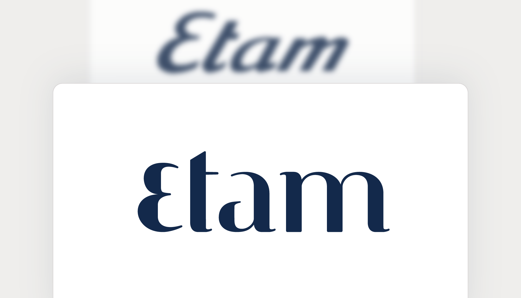 Nouveau logotype Etam dévoilé pendant la Fashion Week de Paris 2026